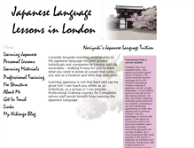 Tablet Screenshot of japanese-lessons-london.co.uk